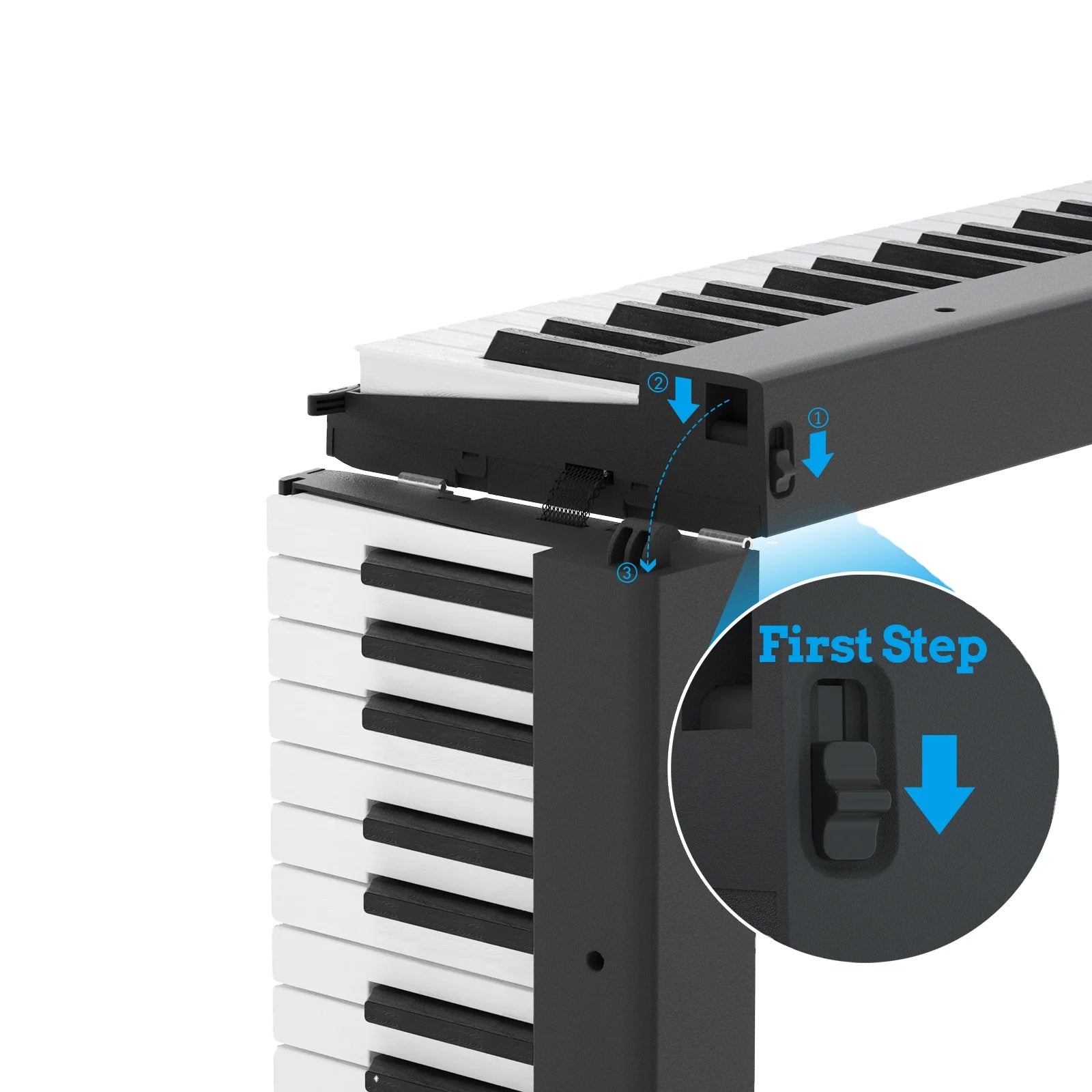 פסנתר מתקפל נייד חשמלי