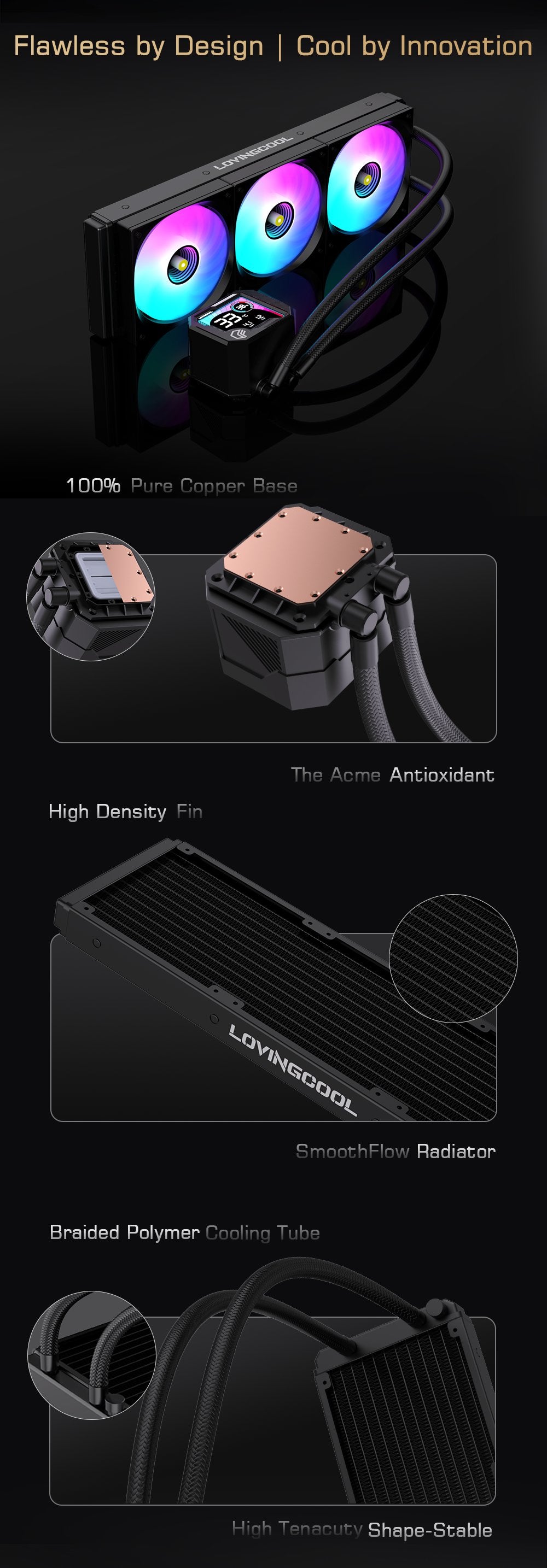 קירור נוזלי למעבד Lovingcool AK240-03