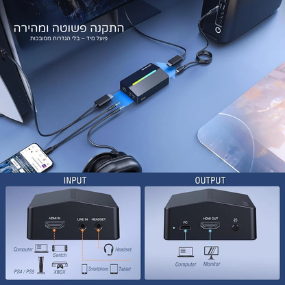 כרטיס לכידה FIFINE AmpliGame V3