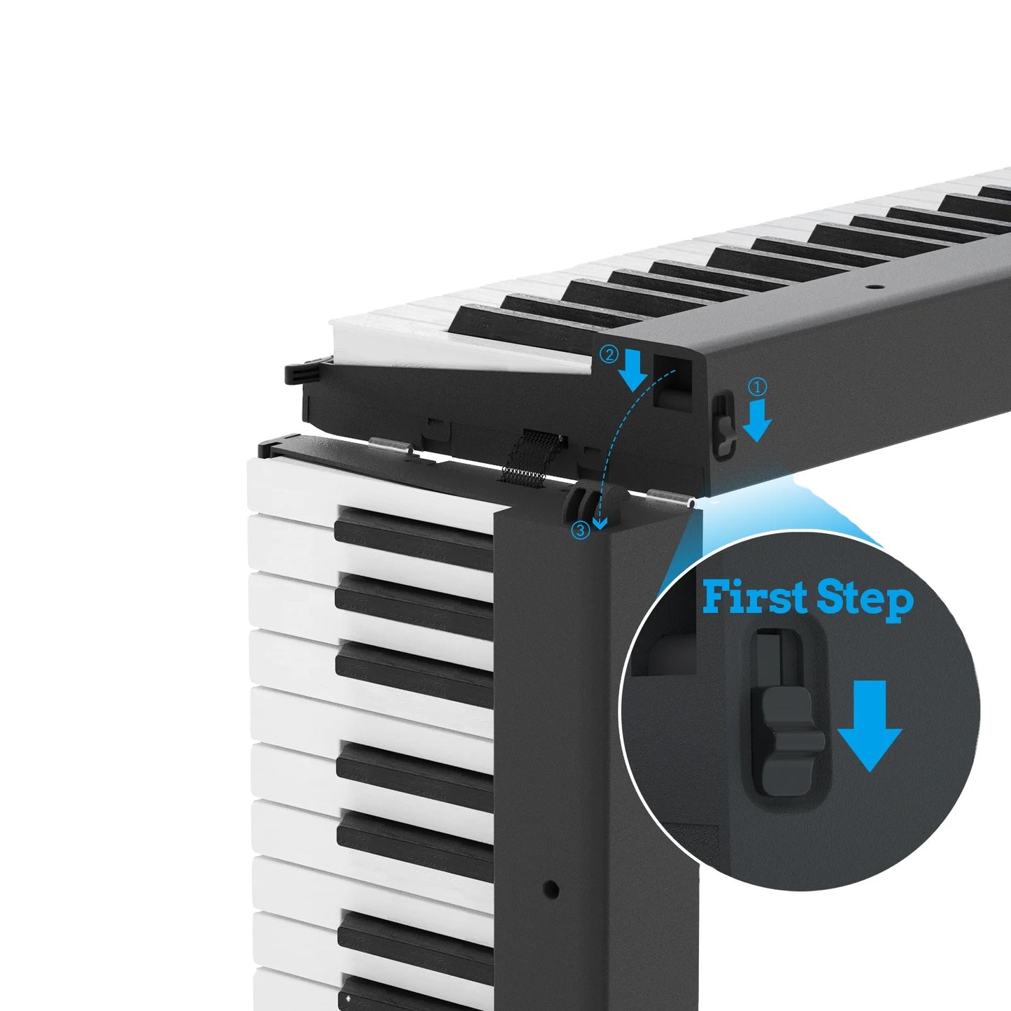 פסנתר מתקפל נייד חשמלי