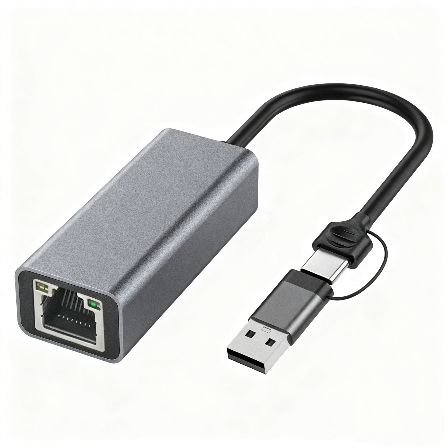 מתאם רשת מחיבור USB-A / USB-C לחיבור RJ45 Gigabit במהירות 1Gbps LEGEND