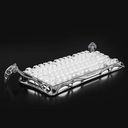 מקלדת גיימינג Gravastar Mercury K1 Pro - Ghost Silver