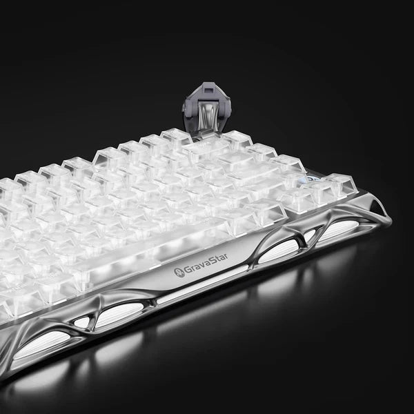 מקלדת גיימינג Gravastar Mercury K1 Pro - Ghost Silver