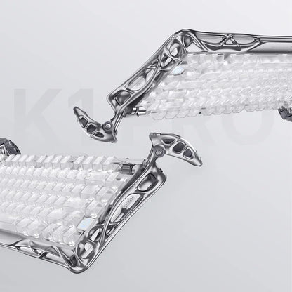 מקלדת גיימינג Gravastar Mercury K1 Pro - Ghost Silver