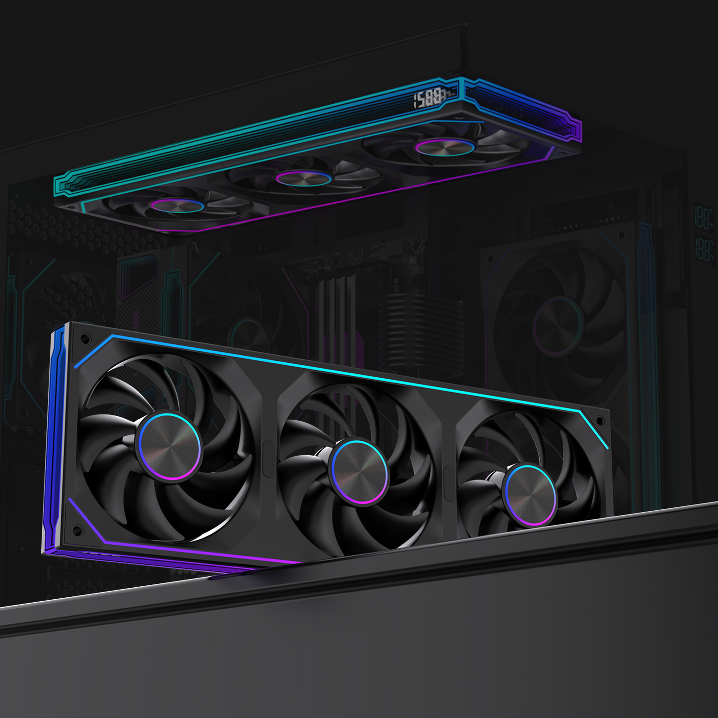 סט 3 מאווררים למארז Lovingcool LG Pro-360-S