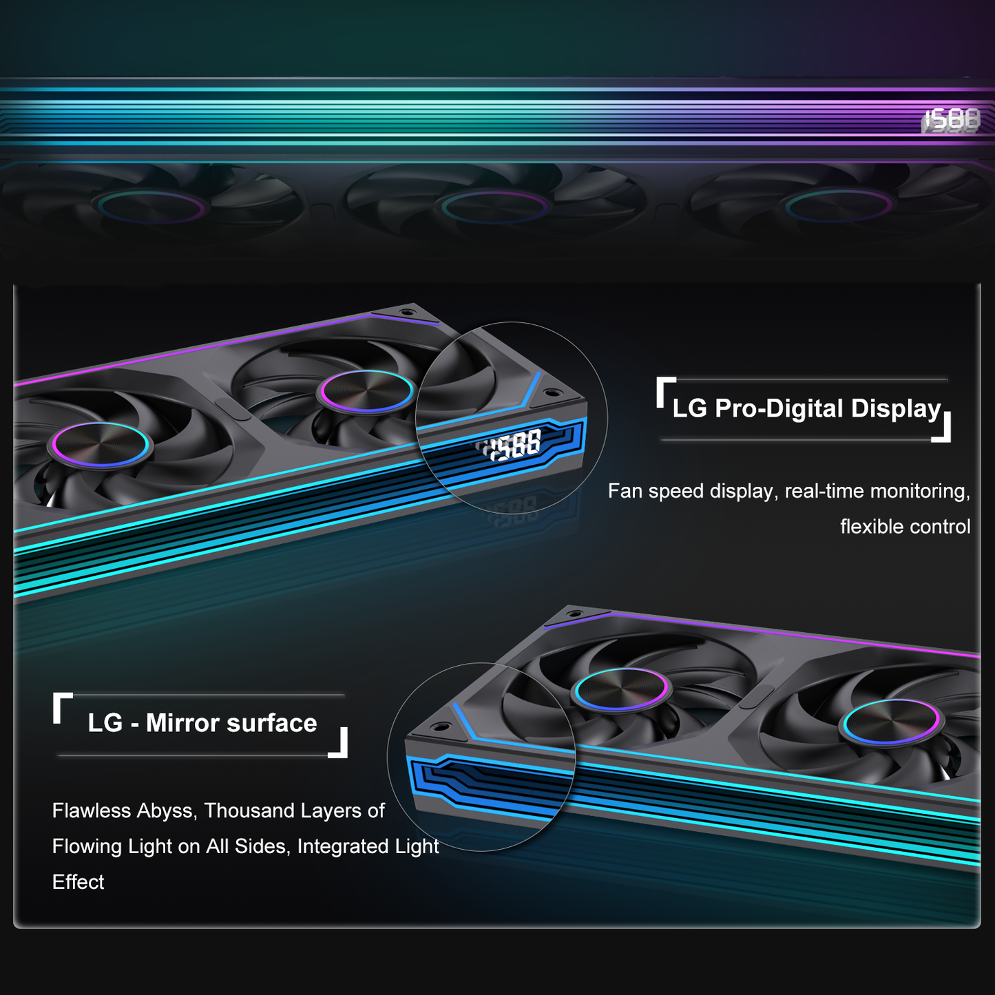 סט 3 מאווררים למארז Lovingcool LG Pro-360-S