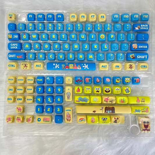 סט מקשים keycaps בובספוג
