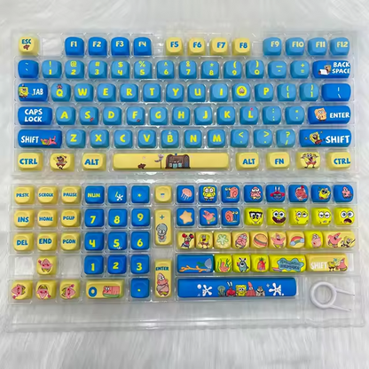 סט מקשים keycaps בובספוג