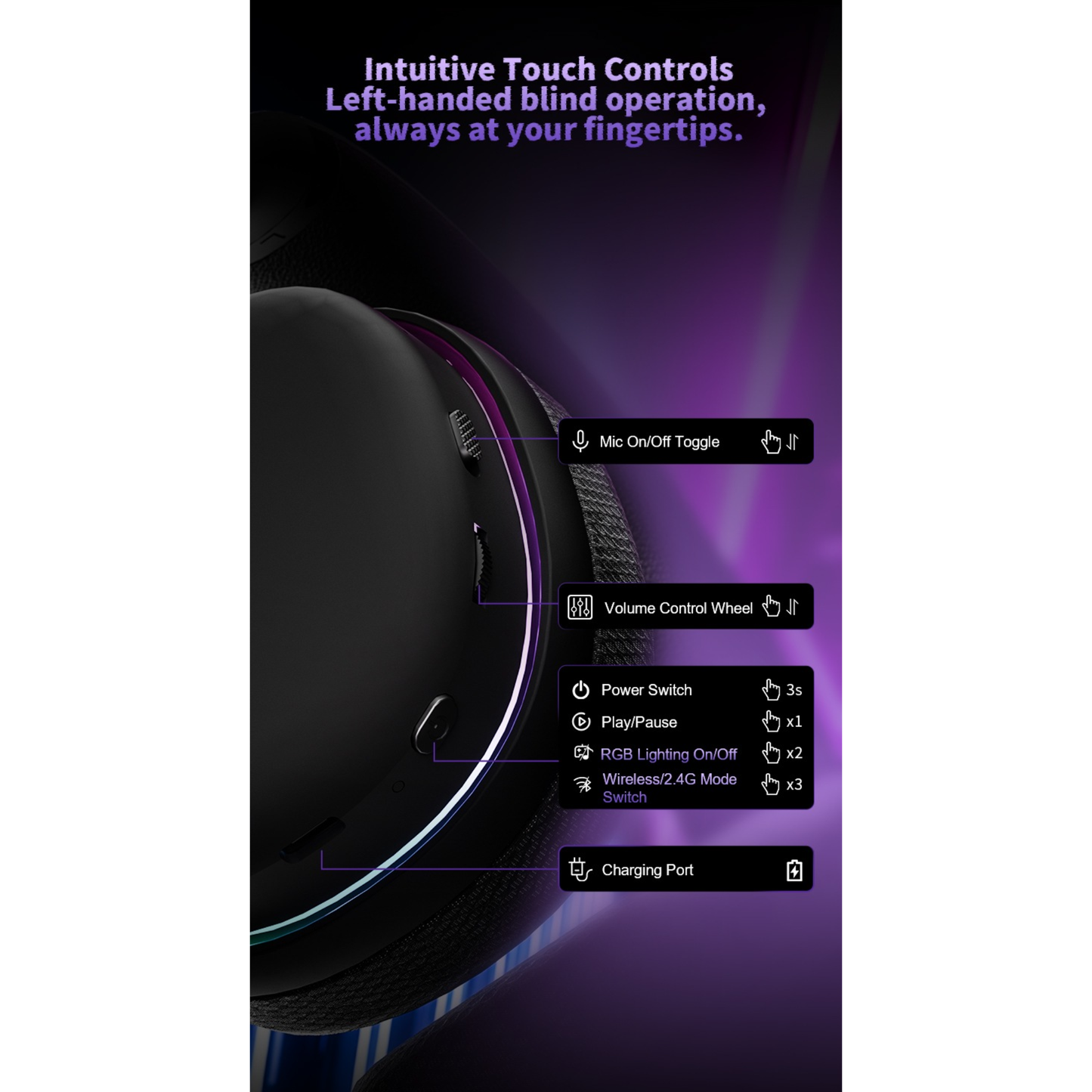 אוזניות גיימינג AULA G7