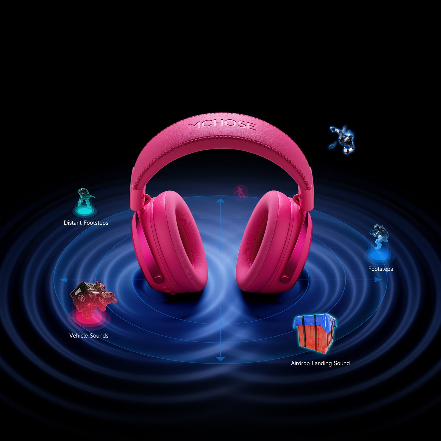 אוזניות גיימינג MCHOSE X9 Wireless